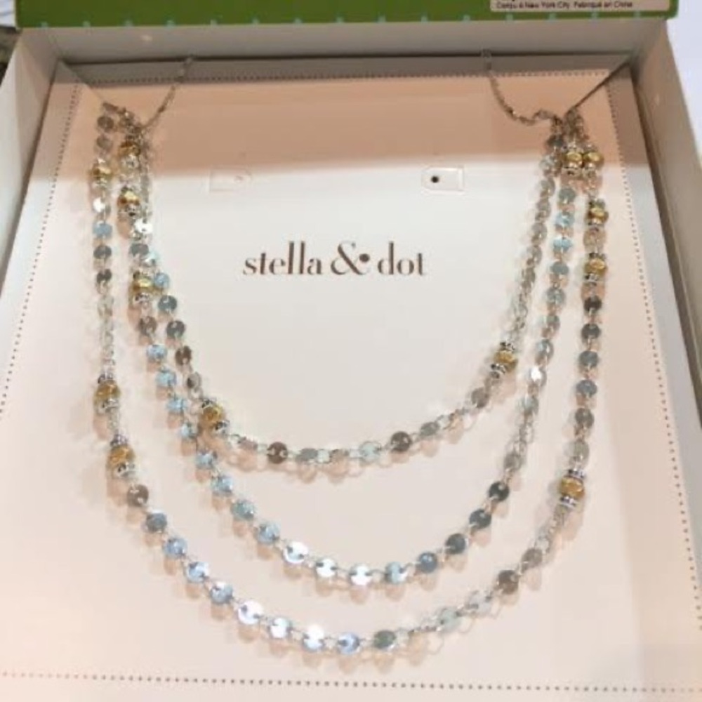 Stella & Dot Setta Layering Necklace Brand New In Original Box